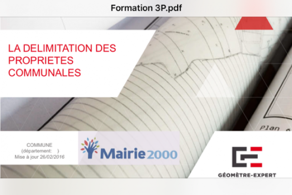 Formation des élus sur la délimitation de la propriété des personnes publiques