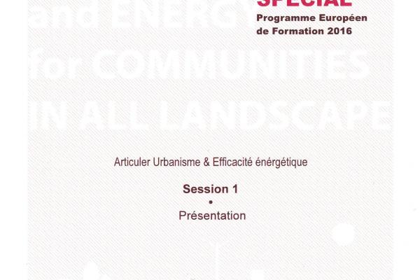 Programme SPECIAL: Articuler Urbanisme & Efficacité énergétique