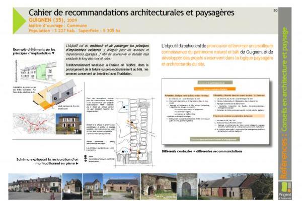 Rédaction de Cahiers de Recommandations Architecturales et Paysagères
